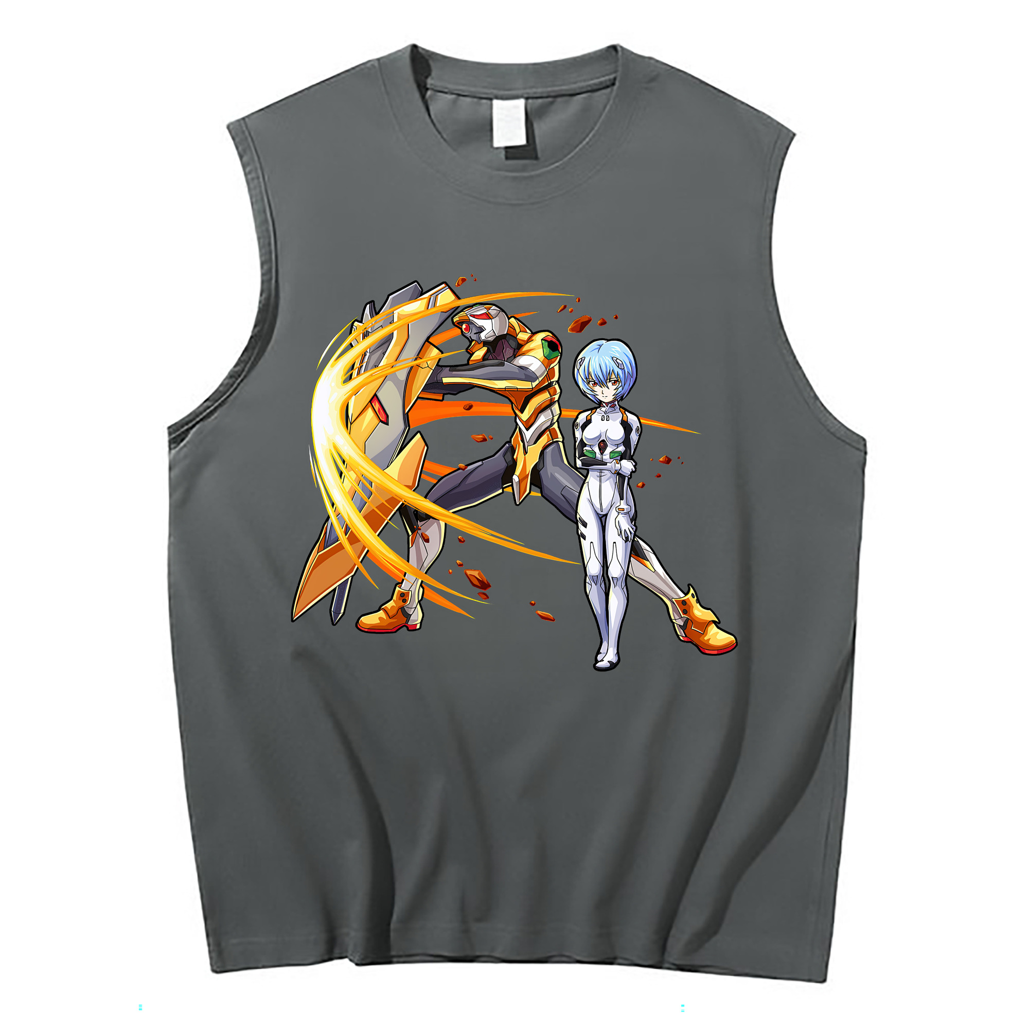 （画像用） EVA 新世紀エヴァンゲリオン コットン100％タンクトップ（フロントプリント）